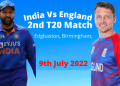 Ind Vs Eng 2nd T20