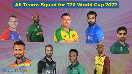 All Team Squad for T20 World cup