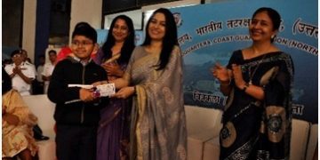 Indian Coast Guard conducted a painting competition for the school