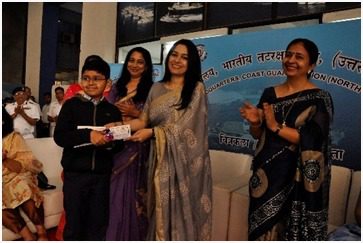 Indian Coast Guard conducted a painting competition for the school