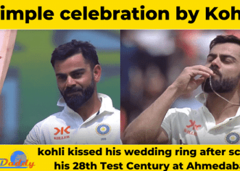 Virat Kohli after scoring century