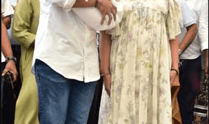 Ram Charan and Upasana were photographed with their new baby girl.