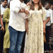 Ram Charan and Upasana were photographed with their new baby girl.