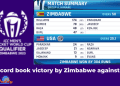 zimbabe records a hitoric win
