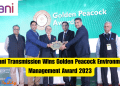 Adani Transmission Wins Golden Peacock Environment Management Award 2023