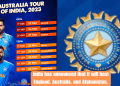 BCCI Announces