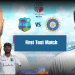 India Vs West Indies First Test Match
