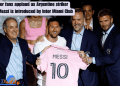 Lionel Messi is introduced by Inter Miami