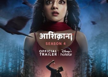 Khushi Dubey on the sets of Aashiqana 4