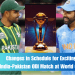 Ind vs Pak schedule change