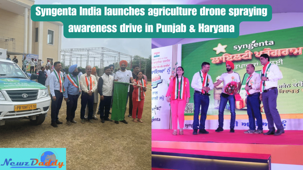Drone Awareness Drive launched in Punjab by Vijender Singh, Indian Boxer and Olympic Gold Medalist. Joined by Team Syngenta India
