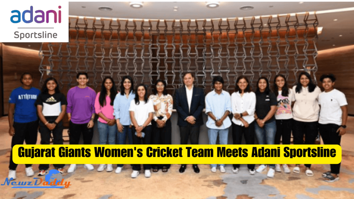 Gujarat Giants Women's Cricket Team Meets Adani Sportsline