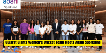 Gujarat Giants Women's Cricket Team Meets Adani Sportsline