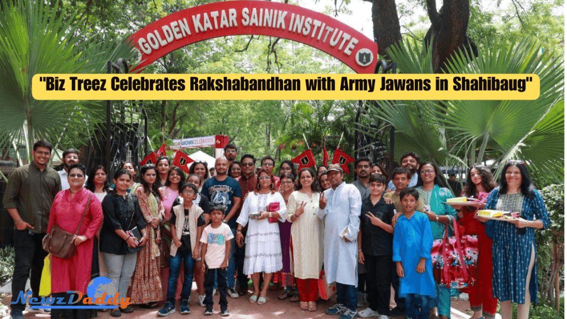 "Biz Treez Celebrates Rakshabandhan with Army Jawans in Shahibaug"