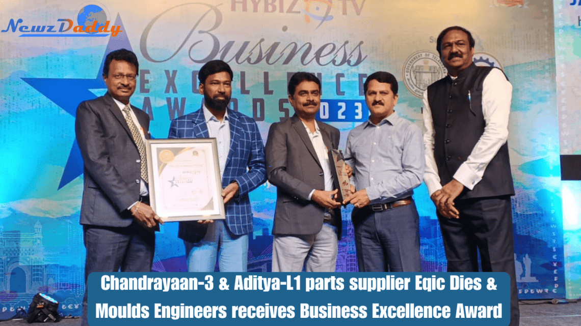 Eqic Dies & Moulds Engineers Pvt Ltd has received the Business Excellence award