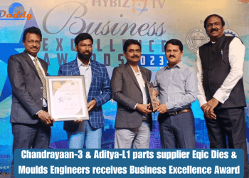 Eqic Dies & Moulds Engineers Pvt Ltd has received the Business Excellence award