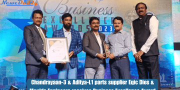 Eqic Dies & Moulds Engineers Pvt Ltd has received the Business Excellence award