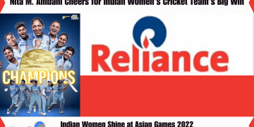 Mrs. Nita M. Ambani had some exciting news to share. She congratulated the Indian women's cricket team for winning a gold medal at the Asian Games in China in 2022.