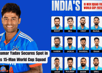 Suryakumar Yadav Secures Spot in India's 15-Man World Cup Squad