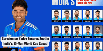 Suryakumar Yadav Secures Spot in India's 15-Man World Cup Squad