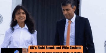 UK's Rishi Sunak and Wife Akshata Murty's Casual Dinner Date in Delhi