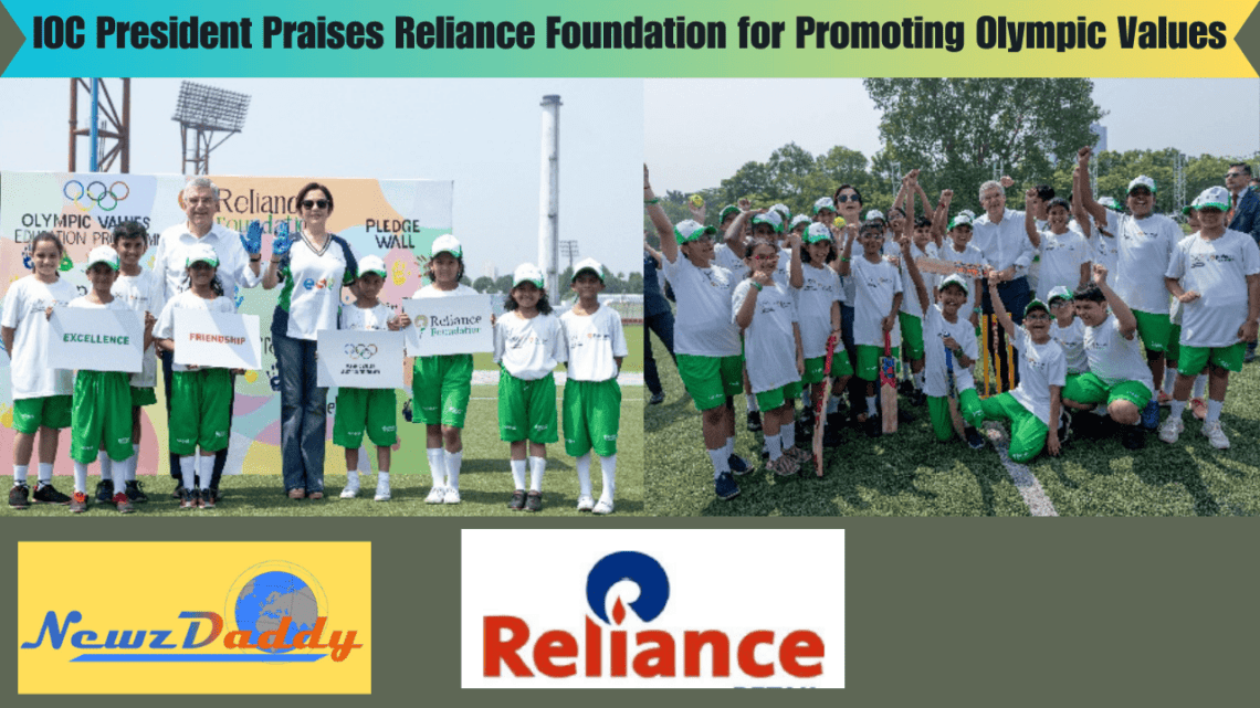 IOC President Praises Reliance Foundation for Promoting Olympic Values