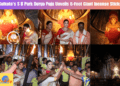 Kolkata's S B Park Durga Puja Unveils 6-Foot Giant Incense Sticks