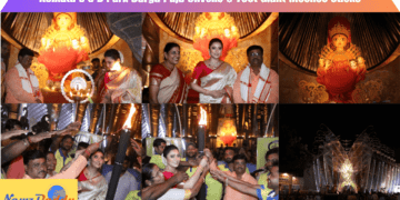 Kolkata's S B Park Durga Puja Unveils 6-Foot Giant Incense Sticks