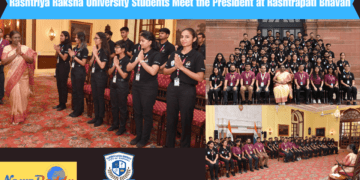 Rashtriya Raksha University Students Meet the President at Rashtrapati Bhavan