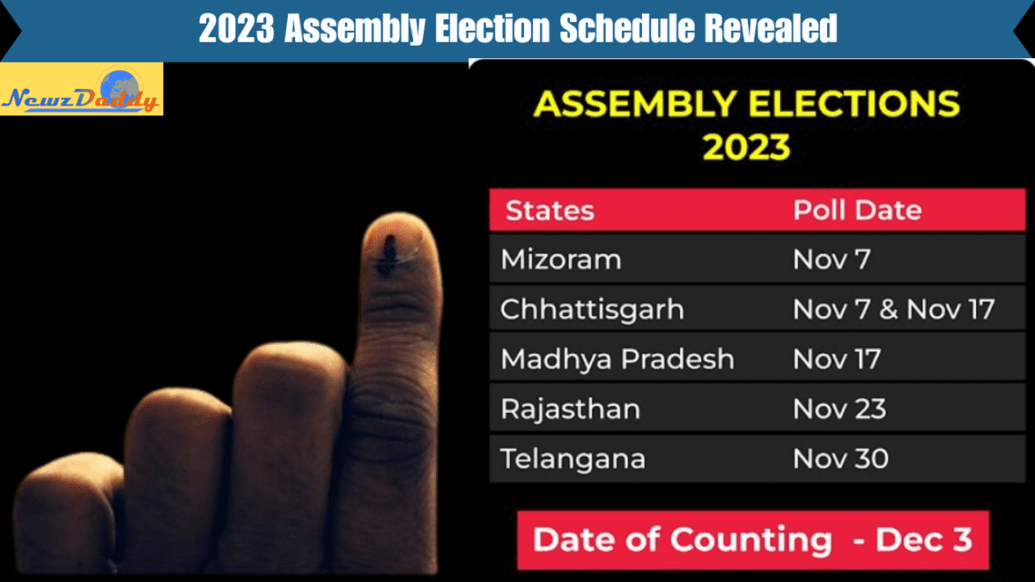 assembly election schedule Revealed for 5 states