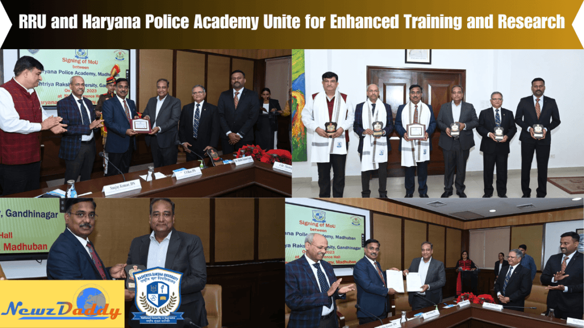 Rashtriya Raksha University and Haryana Police Academy Unite for Enhanced Training and Research