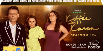 Ranveer Singh called up Karan Johar while he was shooting for Koffee with Karan,