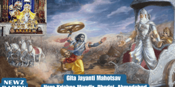 Gita Jayanti Mahotsav at Hare Krishna Mandir, Bhadaj, Ahmedabad