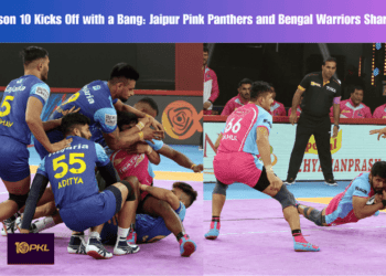 PKL Season 10 Kicks Off with a Bang: Jaipur Pink Panthers and Bengal Warriors Share Spoils