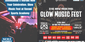 Vibrant New Year Celebration. Glow Music Fest at Ravani Sports Academy