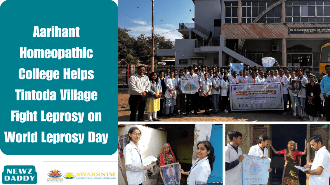 Aarihant Homeopathic College Helps Tintoda Village Fight Leprosy on World Leprosy Day