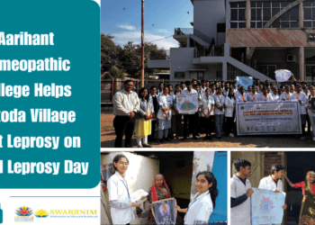 Aarihant Homeopathic College Helps Tintoda Village Fight Leprosy on World Leprosy Day