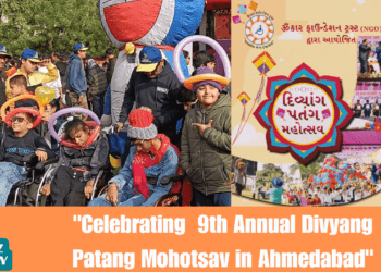 Celebrating 9th Annual Divyang Patang Mohotsav in Ahmedabad