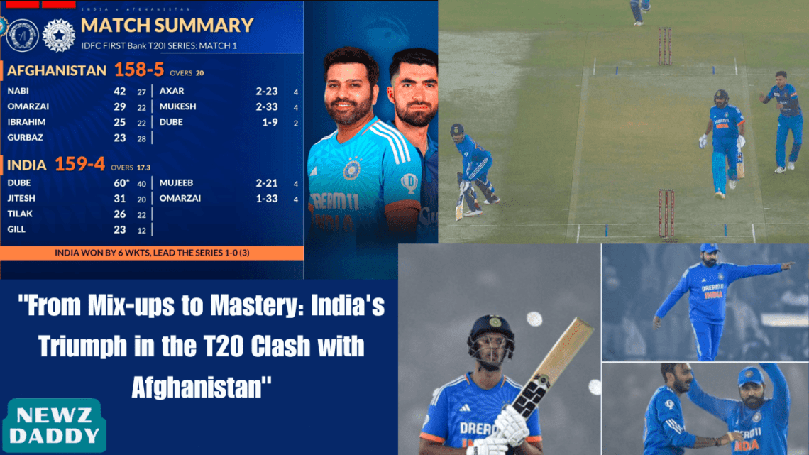 From Mix-ups to Mastery - India's Triumph in the T20 Clash with Afghanistan