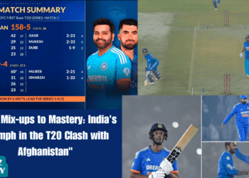 From Mix-ups to Mastery - India's Triumph in the T20 Clash with Afghanistan