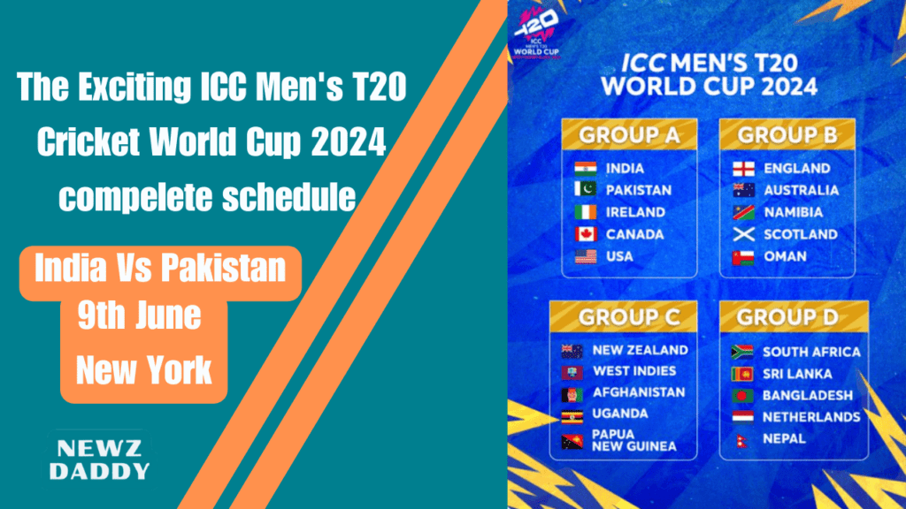 Icc Men's T20 World cup- Complete schedule