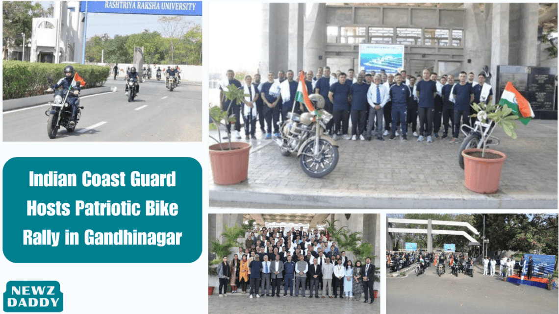 Indian Coast Guard Hosts Patriotic Bike Rally in Gandhinagar