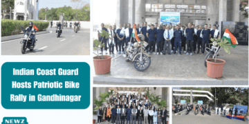 Indian Coast Guard Hosts Patriotic Bike Rally in Gandhinagar