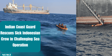 Indian Coast Guard Rescues Sick Indonesian Crew in Challenging Sea Operation