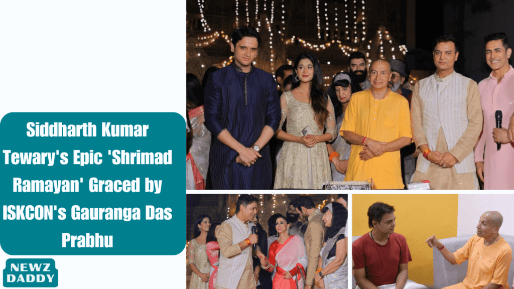 Siddharth Kumar Tewary's Epic 'Shrimad Ramayan' Graced by ISKCON's Gauranga Das Prabhu