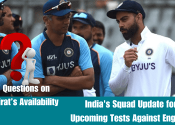India's Squad Update for Upcoming Tests Against England