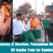 Journey of Devotion Poonamben Maadam Flags Off Aastha Train for Rambhakts