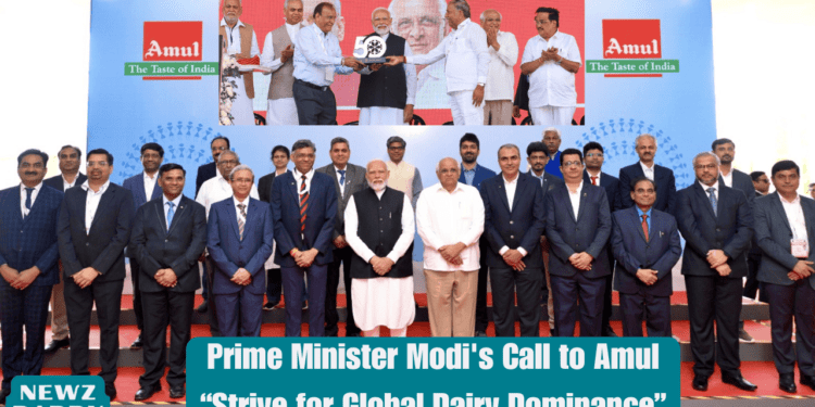 Prime Minister Modi's Call to Amul Strive for Global Dairy Dominance