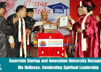 Swarrnim Startup and Innovation University Recognizes His Holiness: Celebrating Spiritual Leadership
