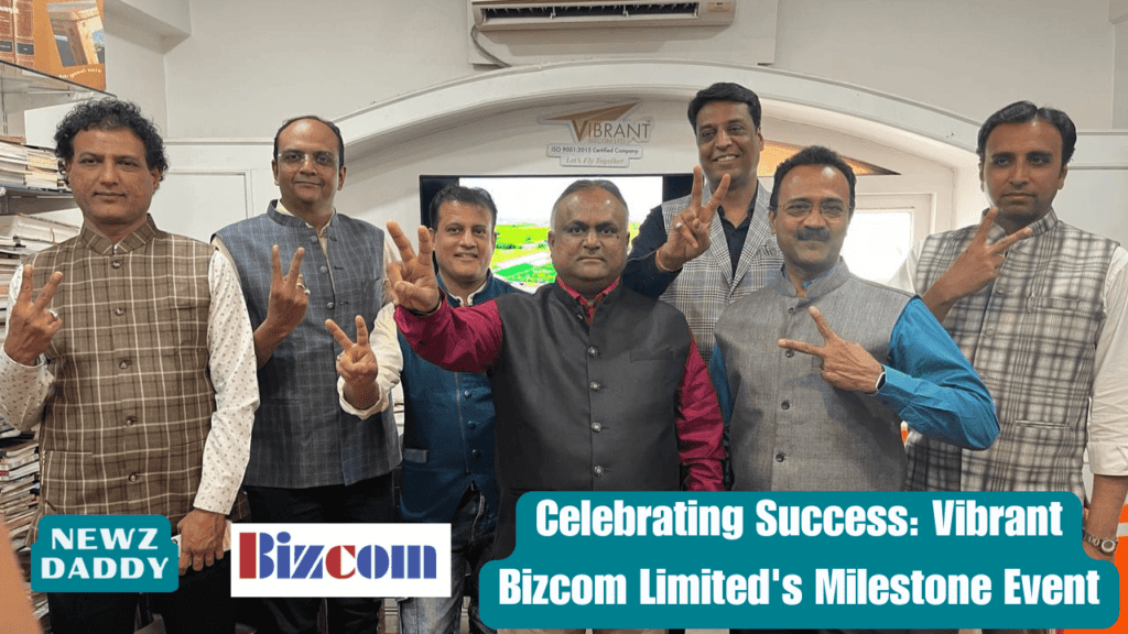 Celebrating Success Vibrant Bizcom Limited's Milestone Event